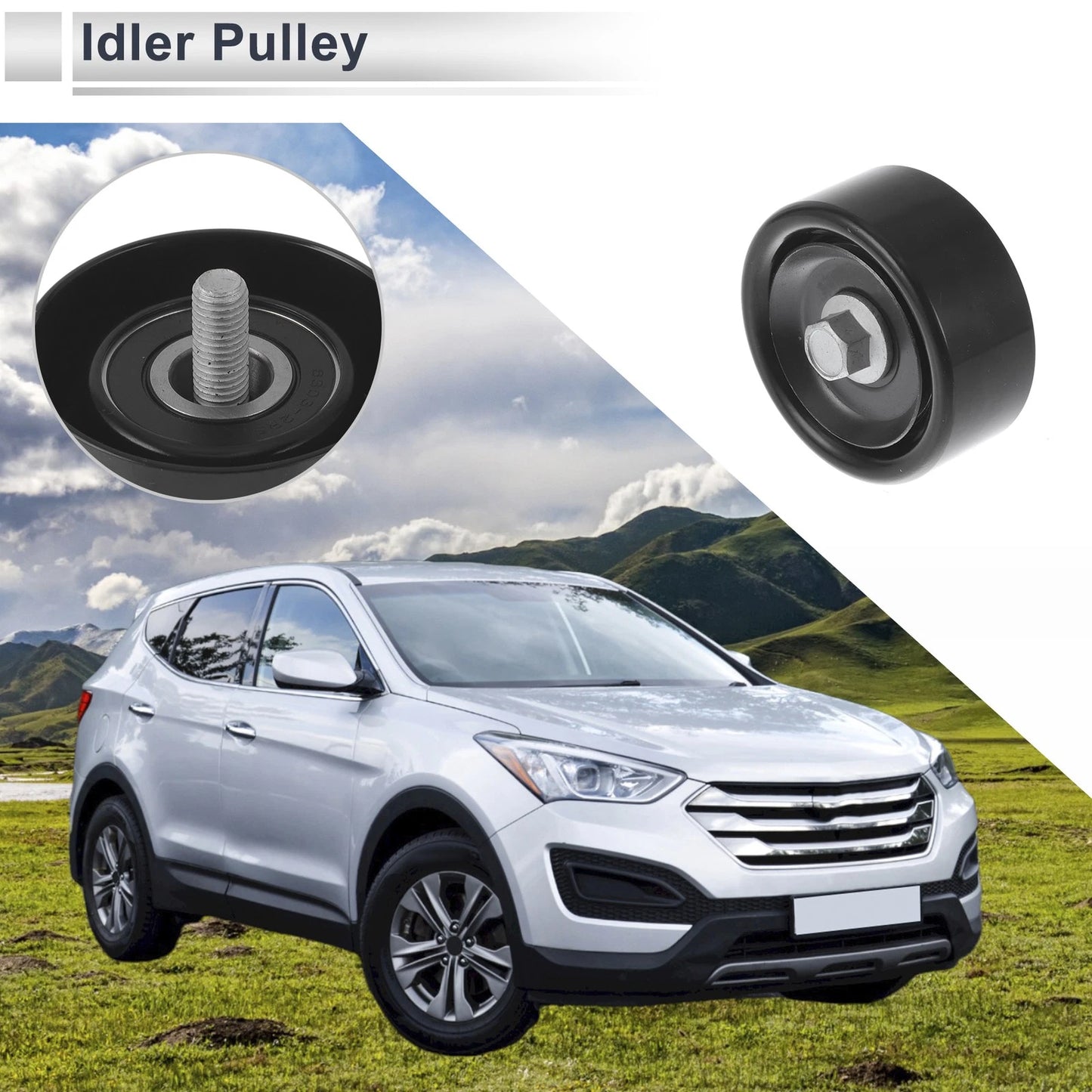 Drive Belt Idler Pulley for Kia Sportage (2011-2016) 1 Pc