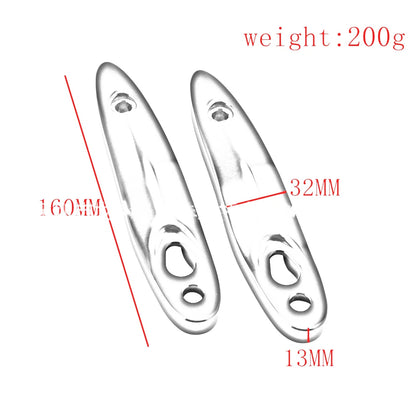 2 x Rear Turn Signal License Plate Extensions for Harley Softail (2000-2020)