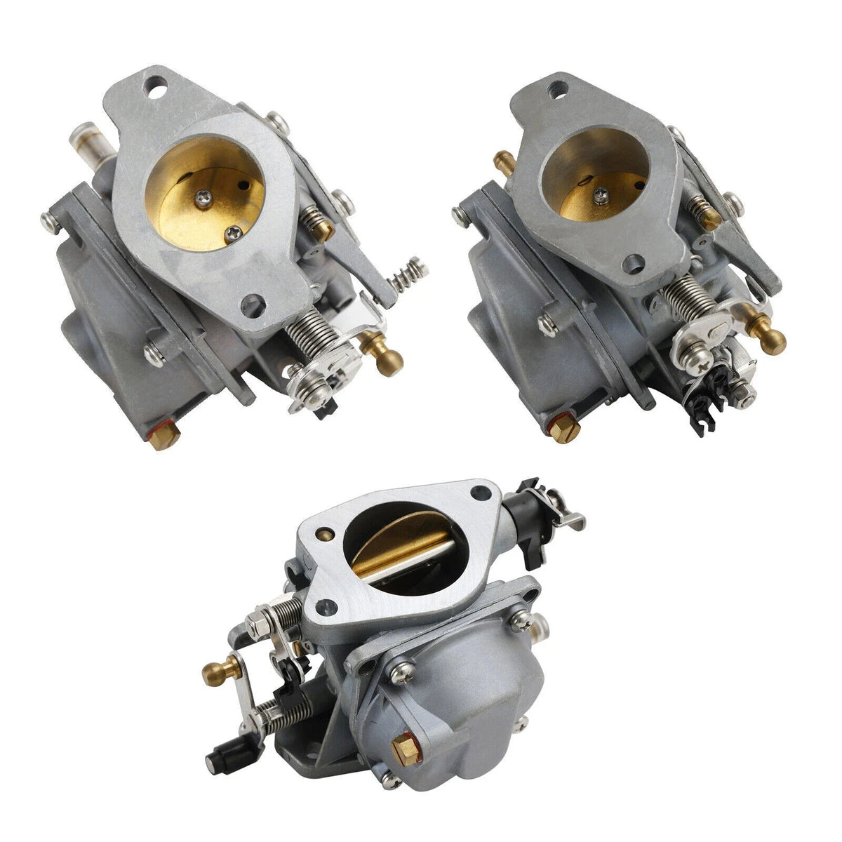 3 x Carburetor Assy for Yamaha Parsun Outboard (2T) (6K5-14301, 14302, 14303)