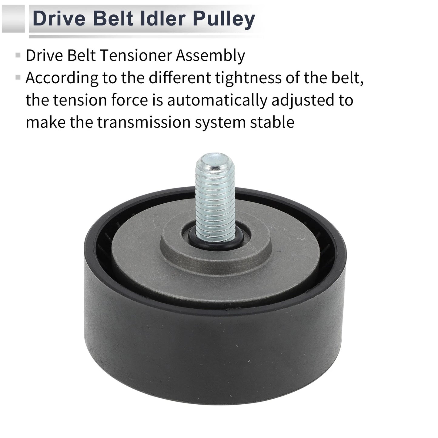 Drive Belt Idler Pulley for BMW X2 (2017-2023) - Black 1 x Pulley