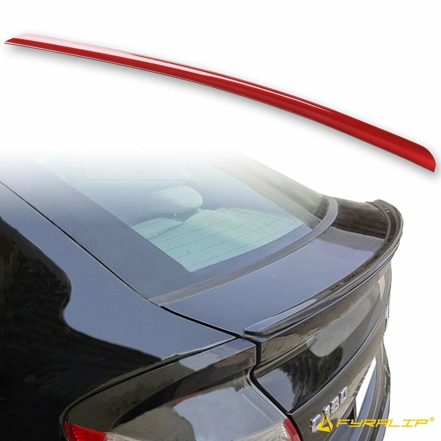 Red Boot Lip Spoiler for Mercedes-Benz W203 (2001-2007)