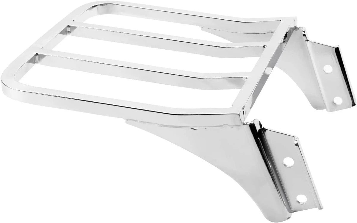 Chrome Rear Sissy Bar Backrest Luggage Rack for Harley Sportster Softail Dyna
