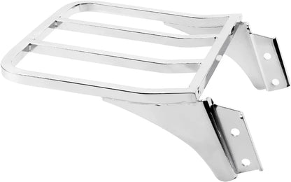 Chrome Rear Sissy Bar Backrest Luggage Rack for Harley Sportster Softail Dyna