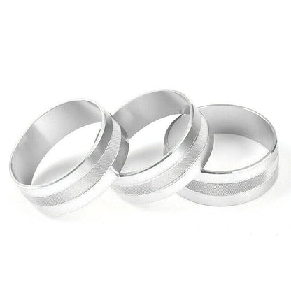3 x Air Conditioning Button Cover Rings for Jeep Wrangler JK (2011-2018)