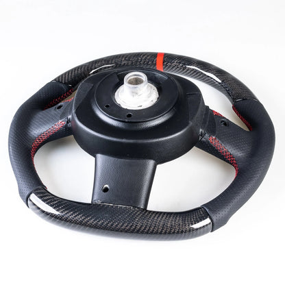 Carbon Flat Bottom 3 Spoke Leather Steering Wheel for Mini R50 R52 R53 (02-08)