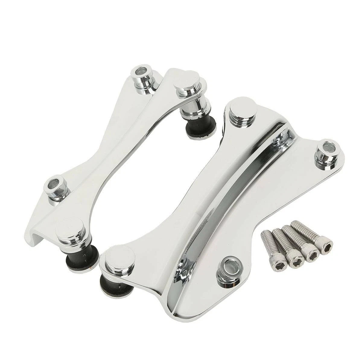 Chrome Sissy Bar Luggage Rack Docking Hardware for Harley Touring (2014-2025)