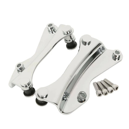 Chrome Sissy Bar Luggage Rack Docking Hardware for Harley Touring (2014-2025)