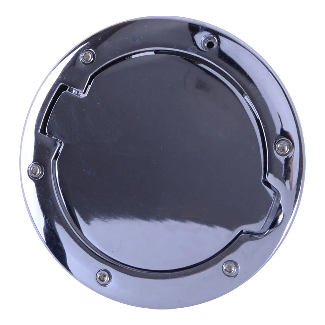 Chrome Fuel Filler Door Gas Cap Cover for Jeep Wrangler JK (2007-2017)
