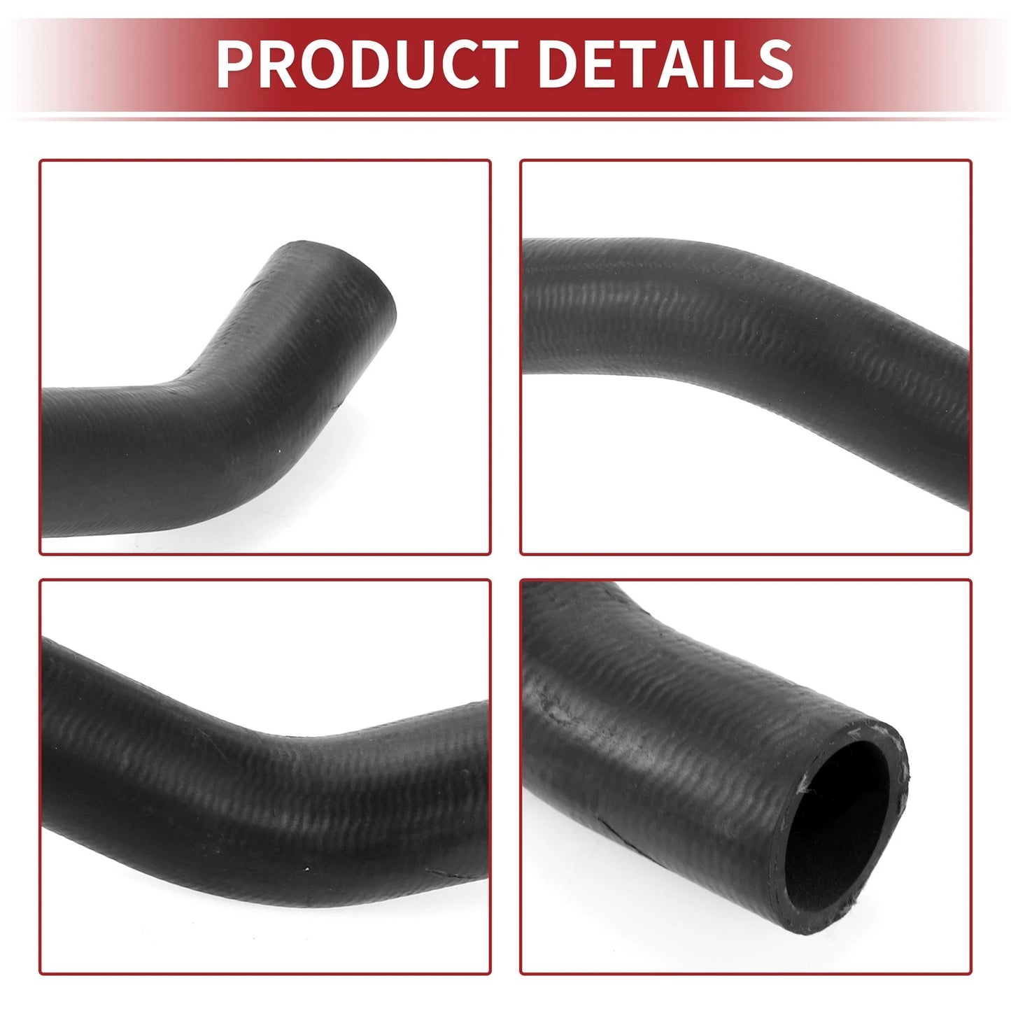 Radiator Hose Rubber for Honda Civic (2006-2011) 1 Pcs Black