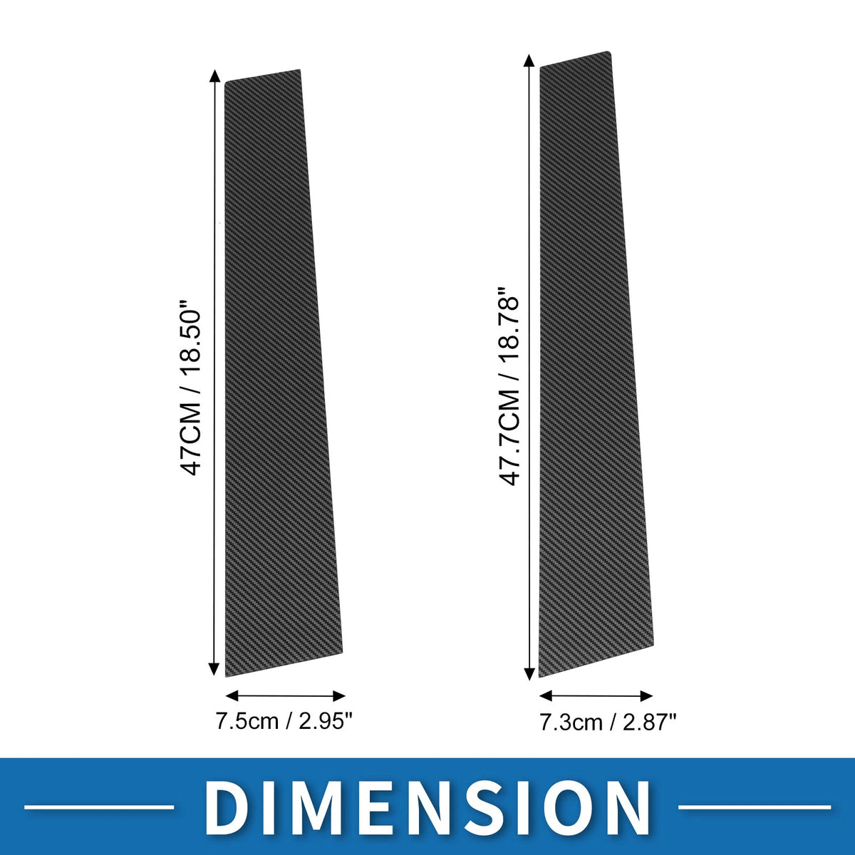 4 Pcs Door Pillar Window Trim for Toyota Highlander (2014-2023)