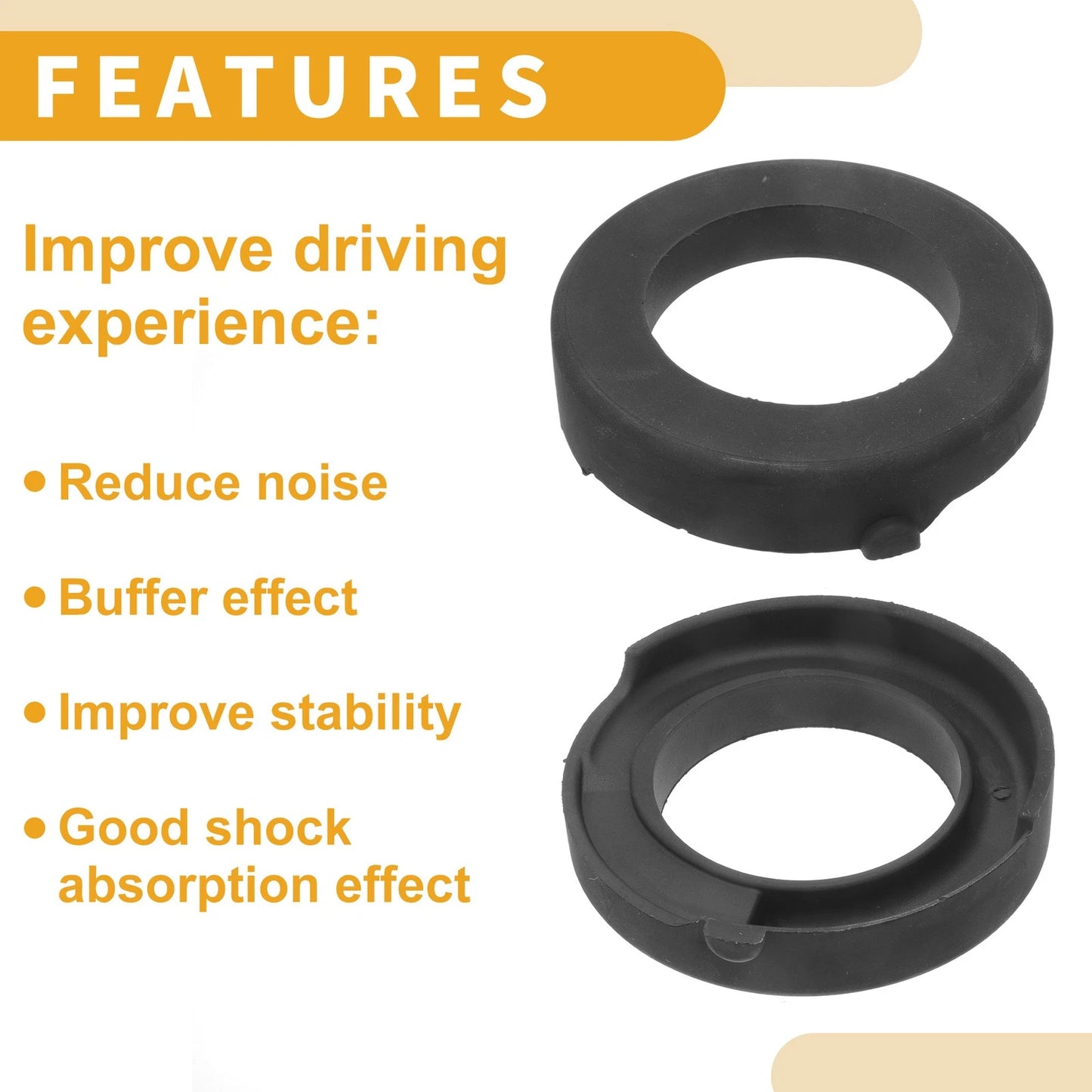 Coil Spring Insulators for BMW X5 2007-2018 Rubber 1 x Piece