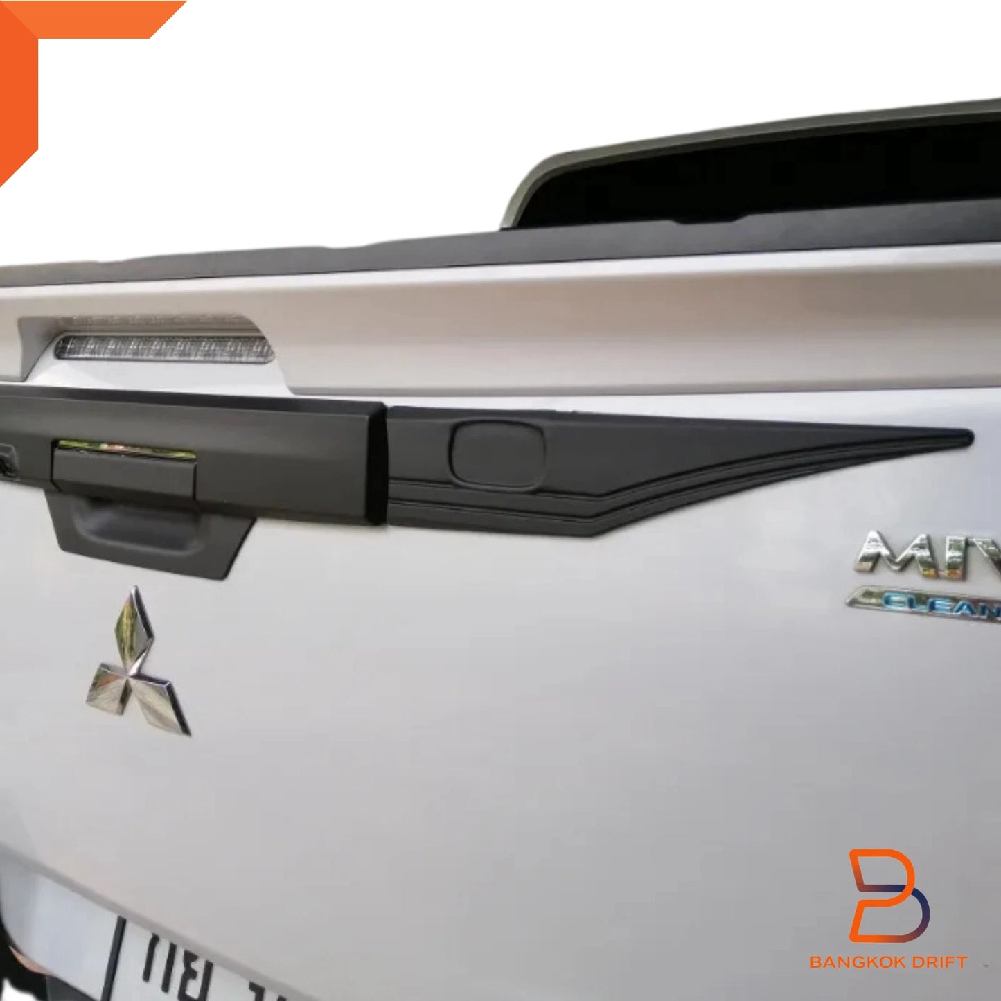 Matte Black Rear Tailgate Handle Cover for Mitsubishi Triton Ute (2019-2023)
