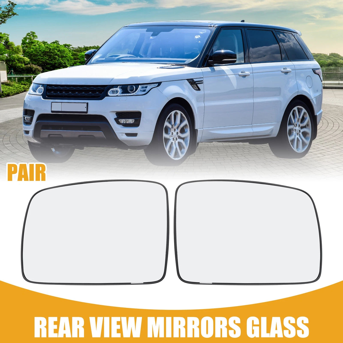 Rear View Mirror Glass Pair for Land Rover Range Rover Sport (2005-2013)