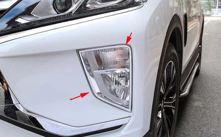 Fog Light Cover Trim for 2018-2021 Mitsubishi Eclipse Cross Chrome