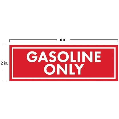 Gasoline Only Fuel Caution Warning Decal for All Boats and Jet Skis