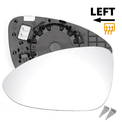 Left Side White Mirror Glass w/ Back Heated for Porsche Panamera (2016-2020)