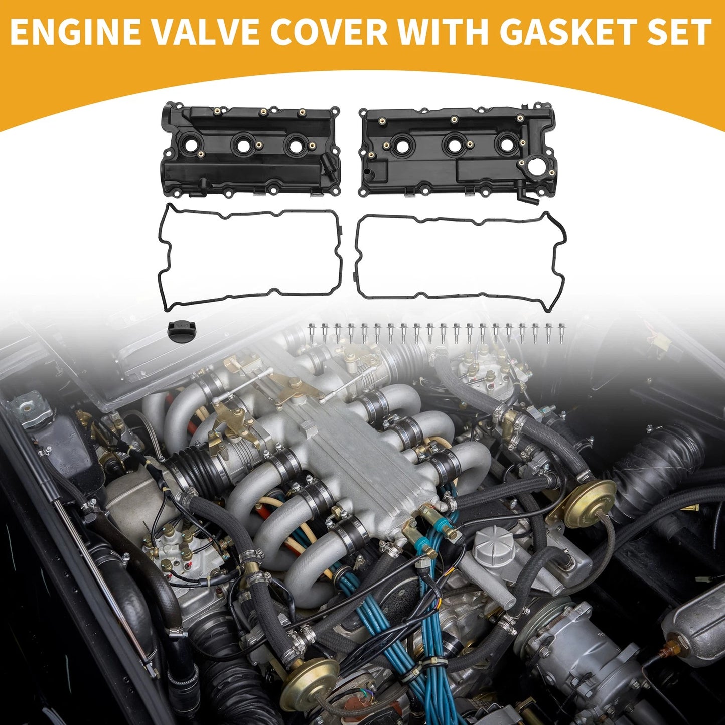 Engine Valve Cover & Gasket for Nissan Pathfinder (2002-2004) 1 Set