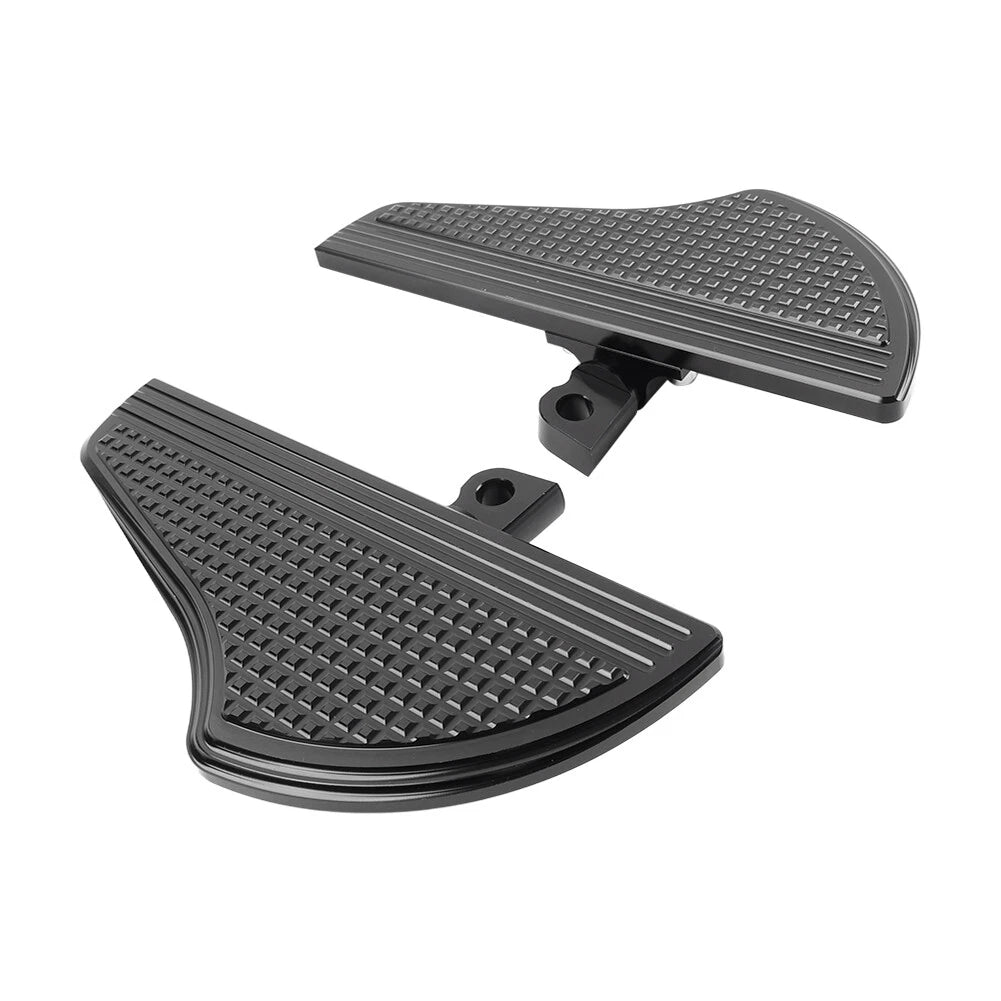 Black Footpeg Mini Floorboards for Harley Sportster Softail Touring (2004-2023)