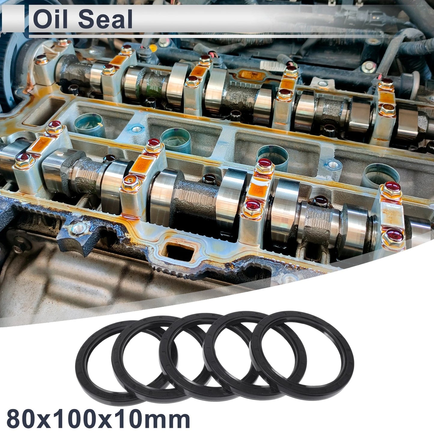 Oil Seal 80x100x10mm 5 x for Make Model