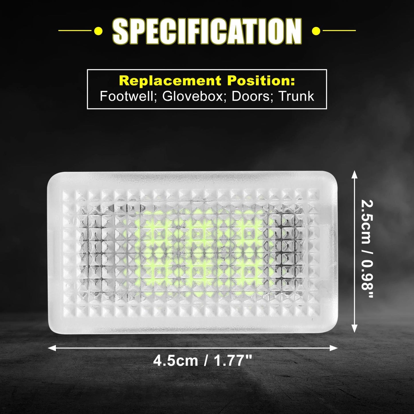 Interior LED Footwell Lights for Tesla Model 3/Y/S/X (2017-2023)