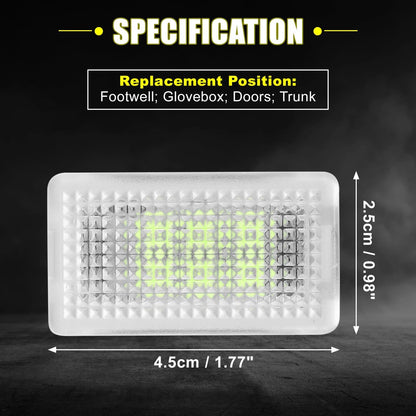 Interior LED Footwell Lights for Tesla Model 3/Y/S/X (2017-2023)