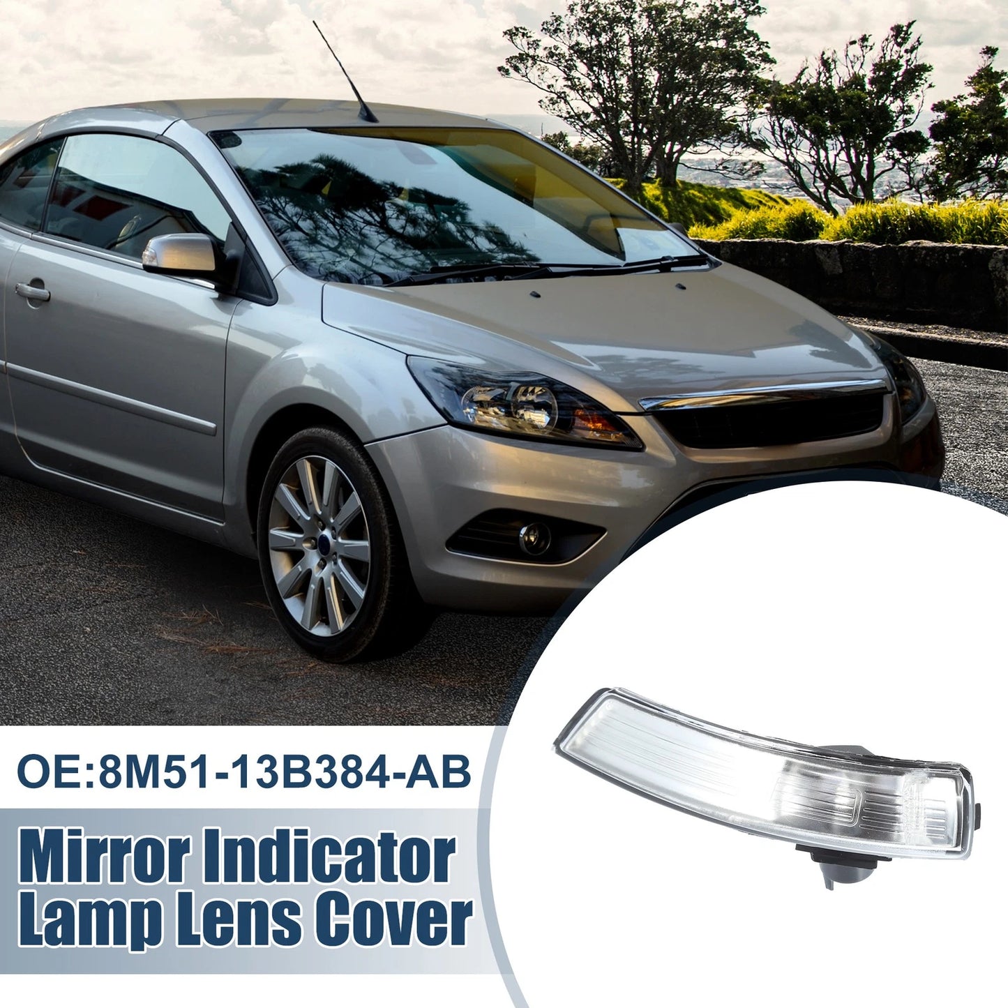 Right Rearview Mirror Turn Signal Lamp Housing for Ford Focus (2000-2007)