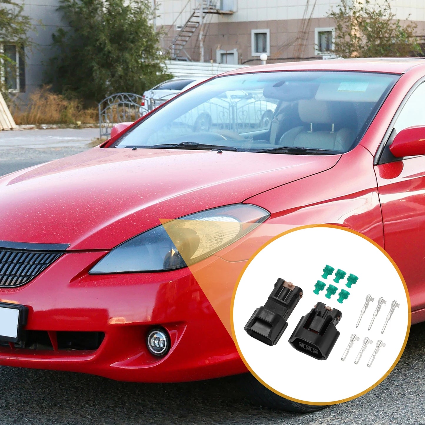3 Pin Crank Cam Speed Sensor Connector Plug for Mitsubishi Evo & Subaru