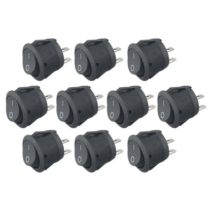12V Small Round Rocker Switch 2 PIN SPST for Campervan/Caravan/Boat