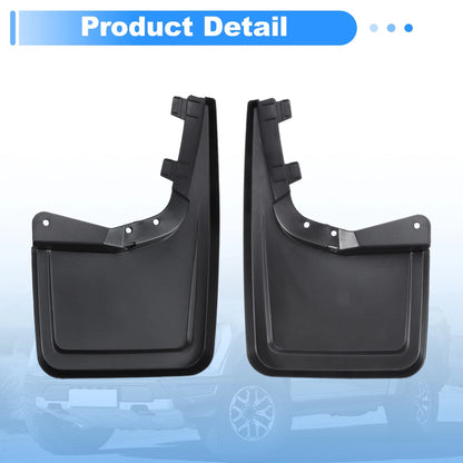 Front & Rear Splash Guards Mud Flaps for Ford F-150 (2021-2025)