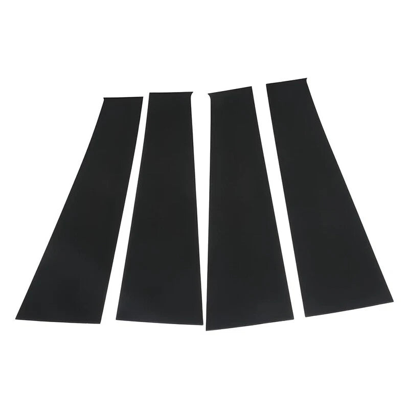 4 x Black Pillar Post Trim for Dodge Ram 1500 2500 3500 Crew/Quad Cab (2009-2018)