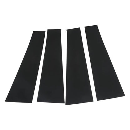 4 x Black Pillar Post Trim for Dodge Ram 1500 2500 3500 Crew/Quad Cab (2009-2018)