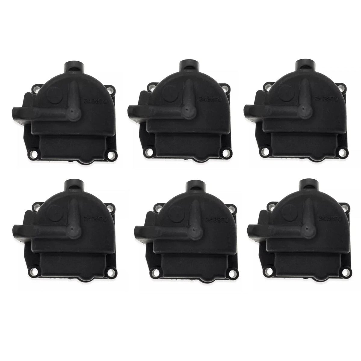 6pcs Carburetor Float Bowl Chamber for Johnson/Evinrude 0433000/766418/343870