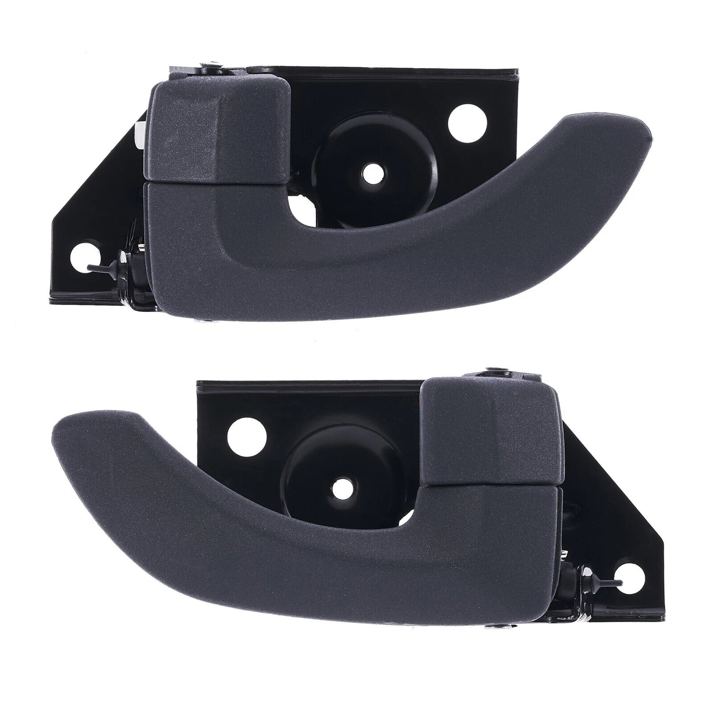 Door Handle Inner 2 x Grey REAR LEFT+RIGHT for Hyundai Santa Fe SM (2000–2005)