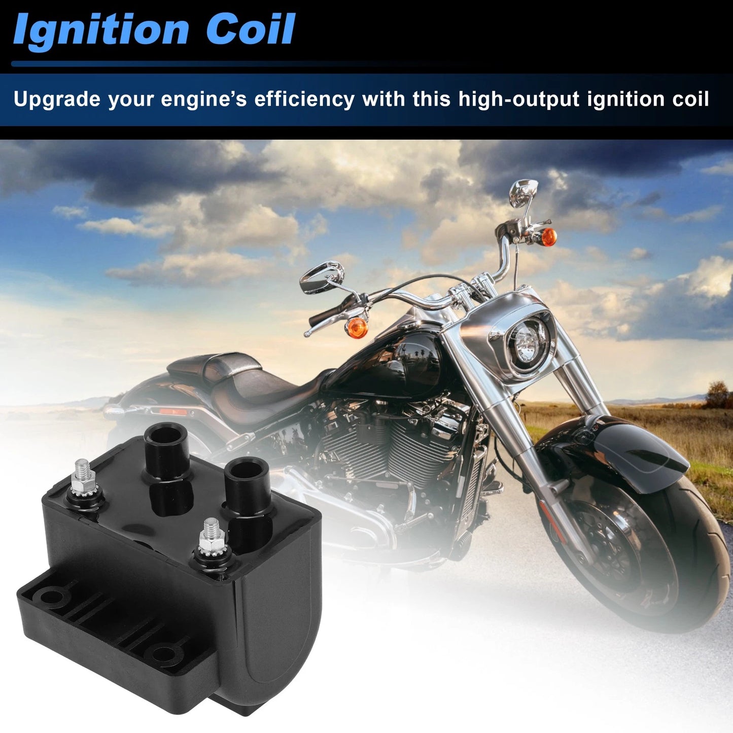 Ignition Coil for Harley Davidson Sportster 883 1000 1200 (1984–2003)