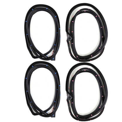 Door Rubber Weatherstrip Set 4 Fits Toyota Fortuner KUN51 TGN51 SUV 2004-15 D05
