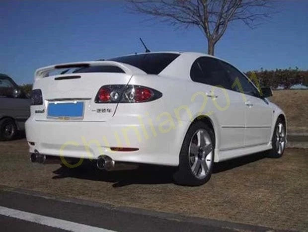 Unpainted ABS Trunk Spoiler Wing for Mazda 6 2003-2008 Sedan with Light