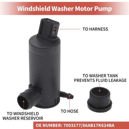 Windshield Washer Pump w/Grommet for Ford Transit (2015-2023)
