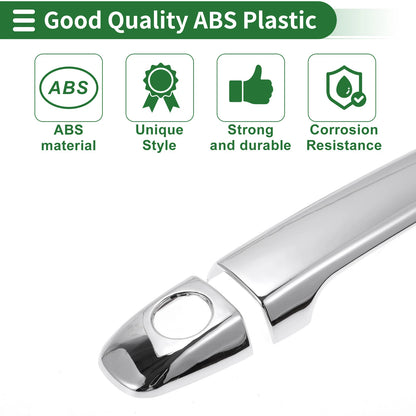 Silver Tone Door Handle Cover Trim for Subaru Outback (2012-2019)