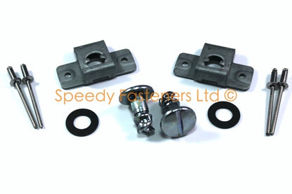 2 x Fork Head Bolts Dzus 9x15 & Clips for Honda CBR600 RVT1000R