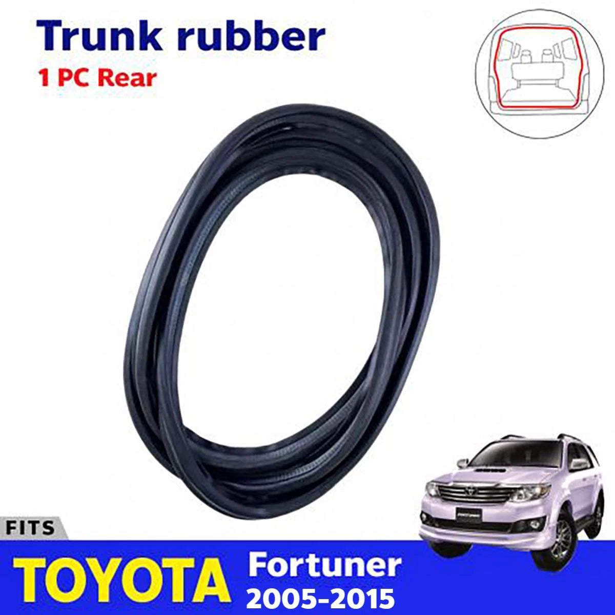 Trunk Lid Luggage Rubber Seal Weatherstrip Fits Toyota Fortuner SUV 2005-15 D03