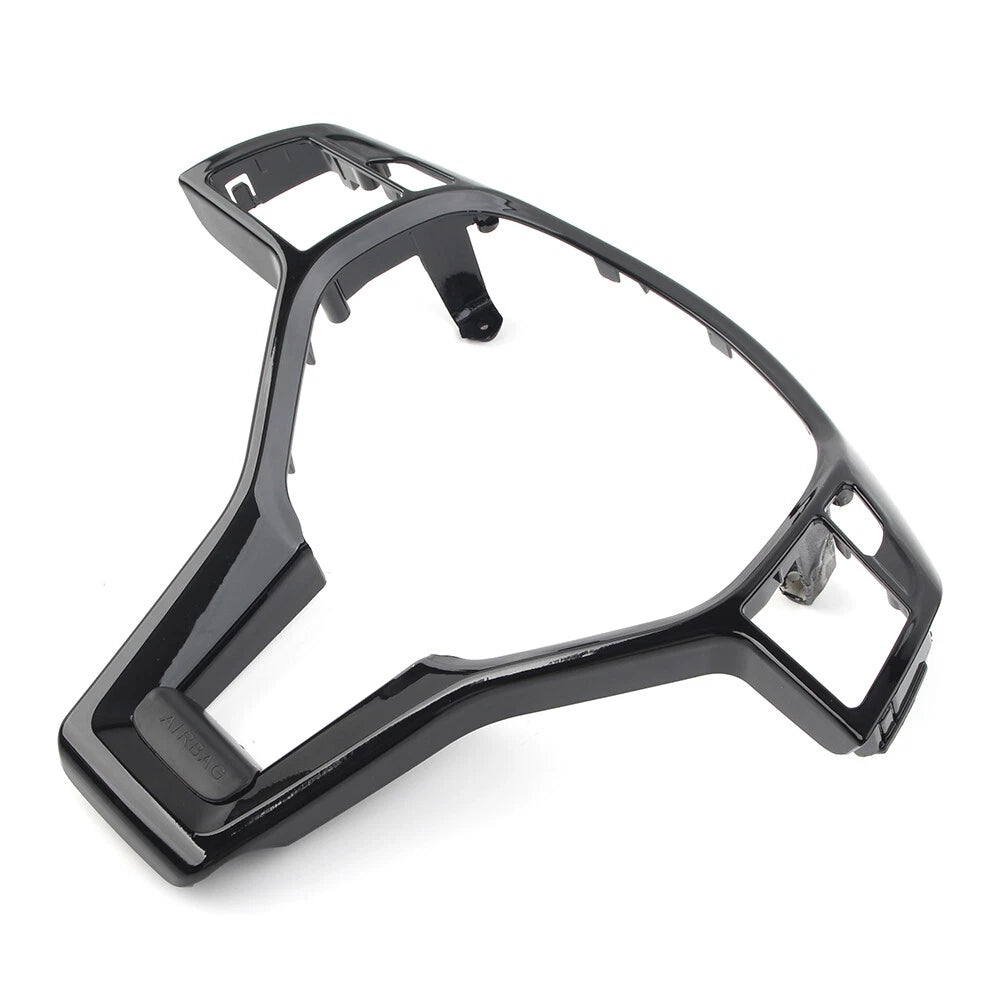 Black Steering Wheel Trim Cover for Mercedes Benz CLA/SLK/E/C/GLA-Class (2013-2023)