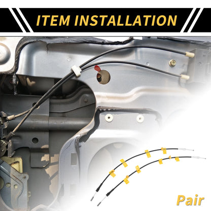 Door Latch Release Cable 2 x for Ford F-150 (1997-2003)