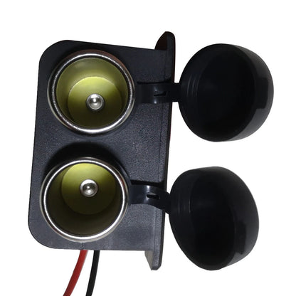 12V Dual Cigarette Lighter Plug Socket Splitter Cord for Car Truck