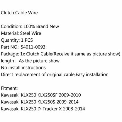 Clutch Cable for Kawasaki KLX250, KLX250SF, KLX250S (2006-2018)