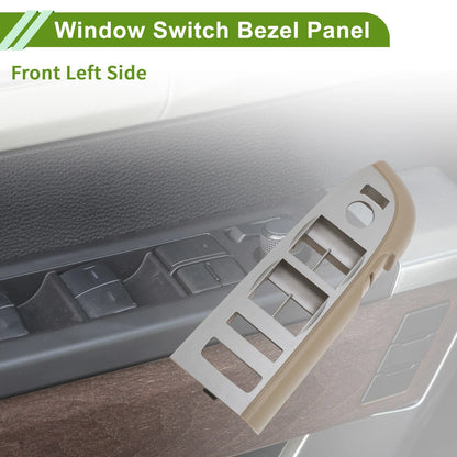 Front Left Window Switch Bezel Cover for Chevy Silverado 1500