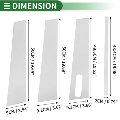 7 Pcs Chrome Silver Tone Door Pillar Window Trim for Ford Explorer Sport Trac