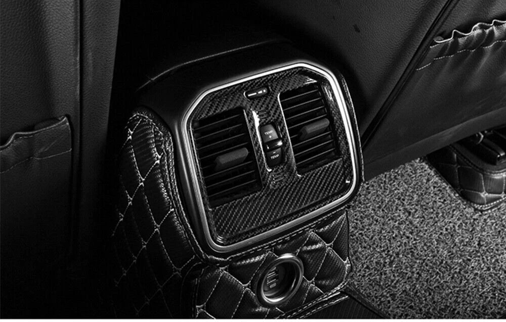 Carbon Fiber Inner Rear Row Air Vent Outlet Trim for Porsche Macan (2015-2020)