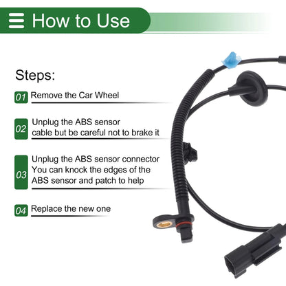 ABS Wheel Speed Sensor for Jeep Compass (2017-2023) - 1 x Right Rear Sensor