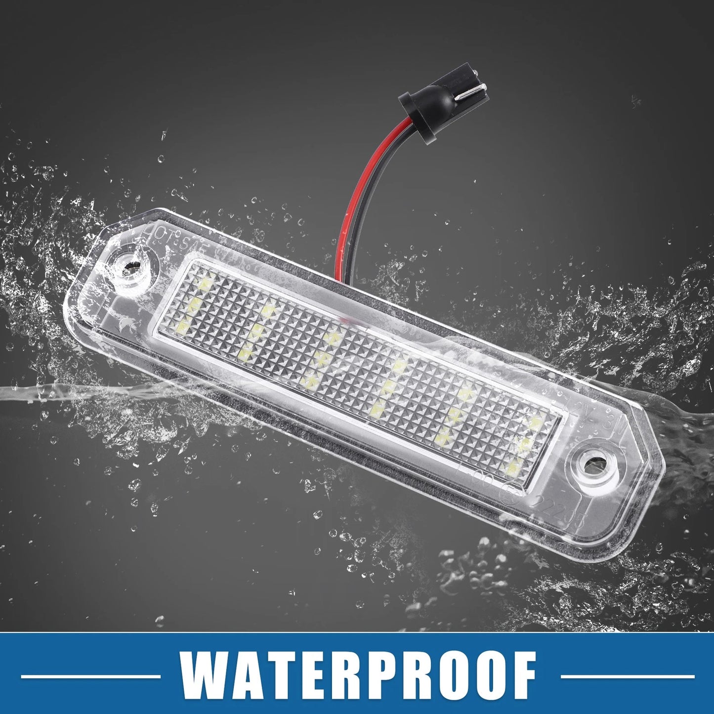 White LED License Plate Light Assembly  for Honda (2016-2021)