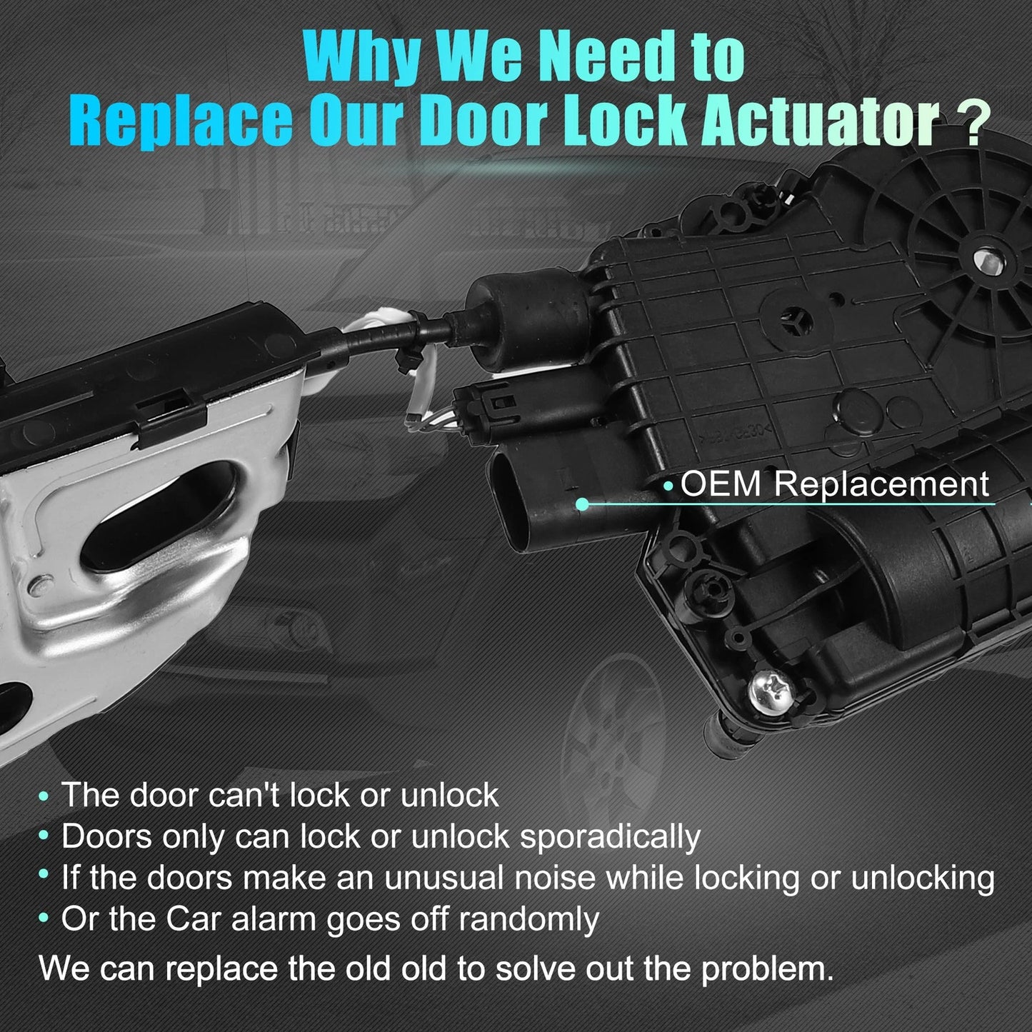 Front Left Door Lock Actuator for BMW X5 E70, X6 E71 (2007-2014)